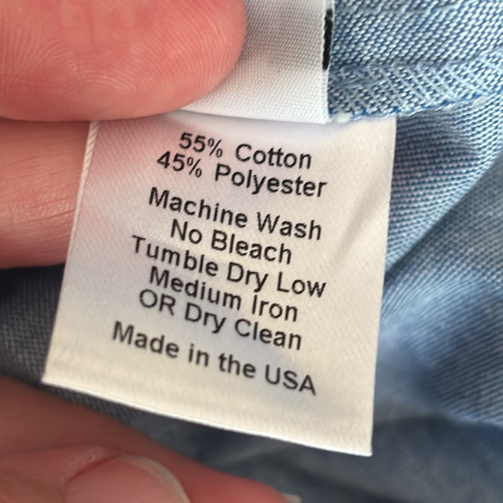 Light Blue Button-Front Sundress with Pockets - Picture 10 of 10